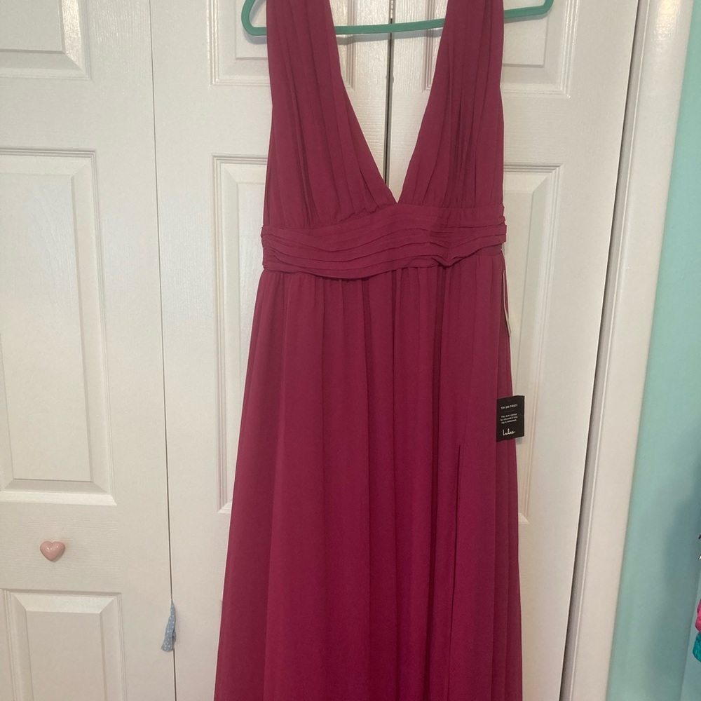 Lulus Fuchsia pink long formal dress XL w/ tags